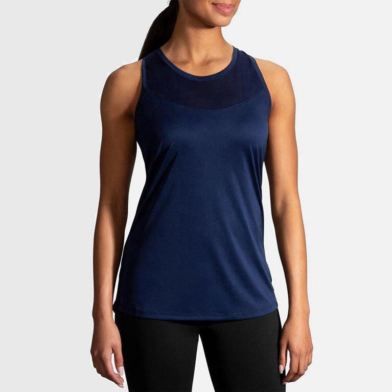 Brooks Stealth - Camiseta Sin Mangas Mujer - Azules (LW6713425)